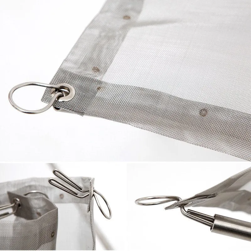 ステンレスメッシュ 折りたたみ焚き火台 ファイヤースタンド Huehuecoyotl Outdoor Works Stainless Mesh Fire Stand