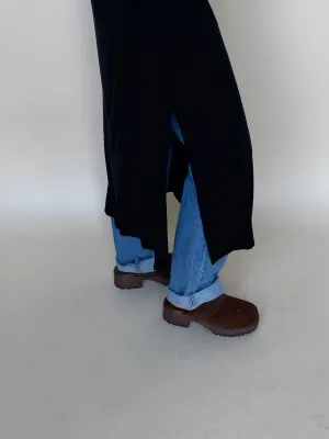 00s J.Crew suede clogs