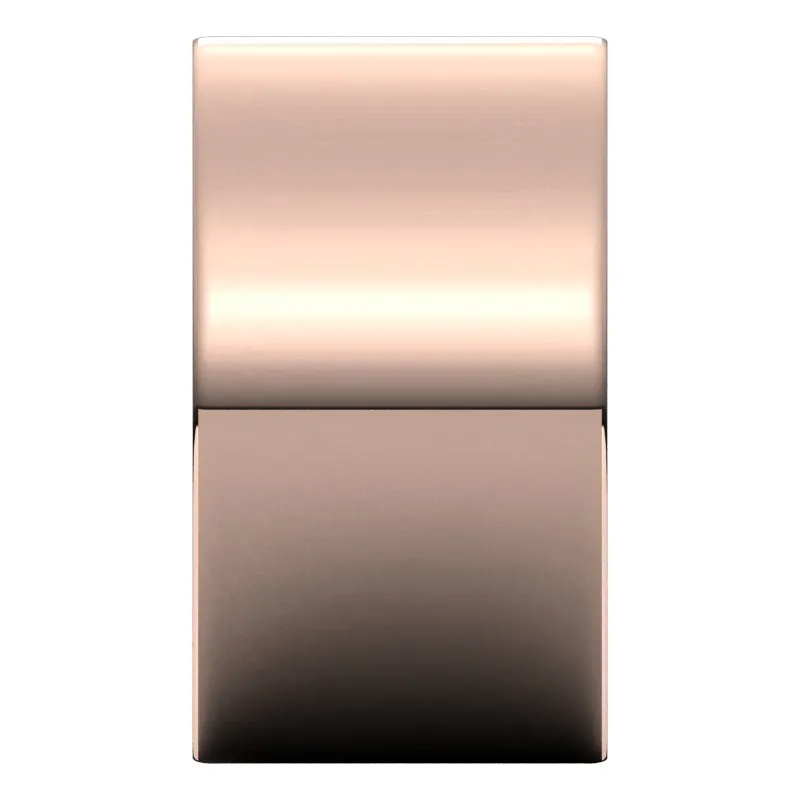 10K Rose Gold 12 mm flat comfort fit Wedding Band