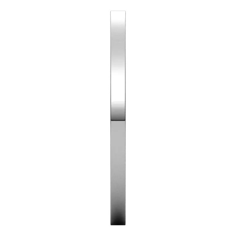 10K White Gold 1.5 mm flat comfort fit Wedding Band
