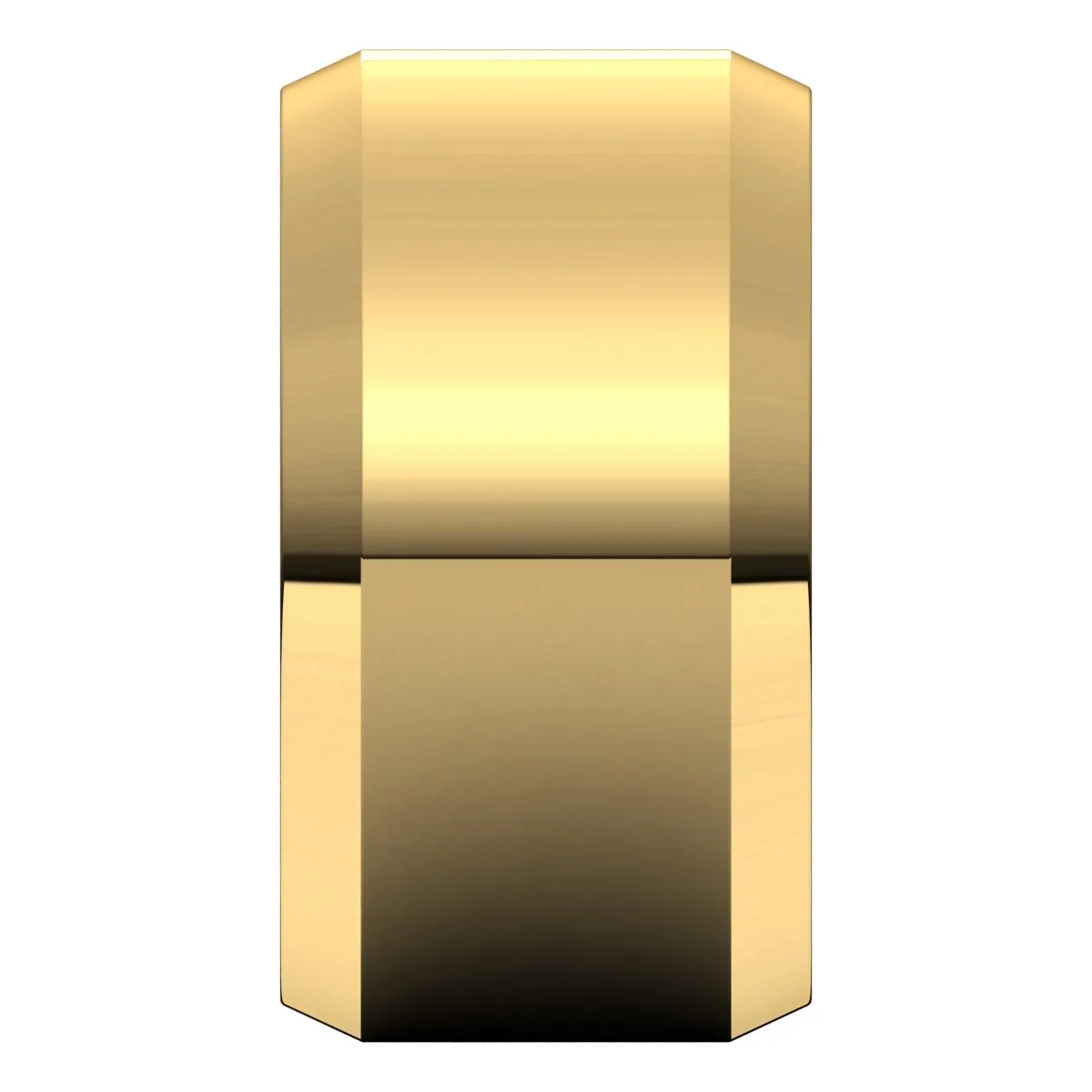 10K Yellow 11 mm Beveled Edge Comfort Fit Light Band