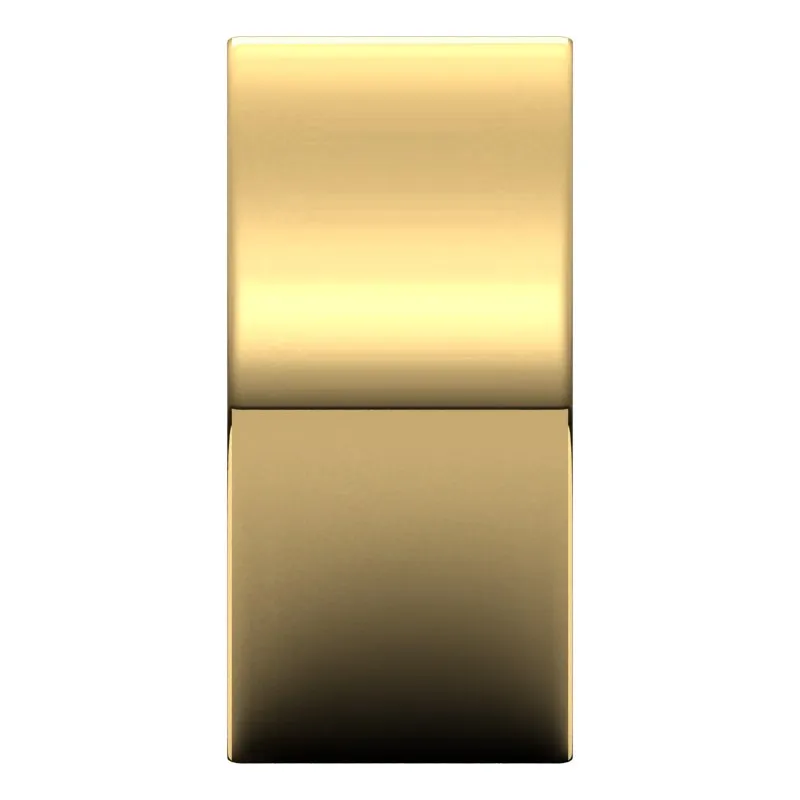 10K Yellow Gold 10 mm flat comfort fit Wedding Band