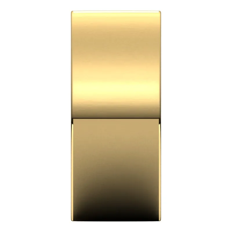 10K Yellow Gold 9 mm flat comfort fit Wedding Band