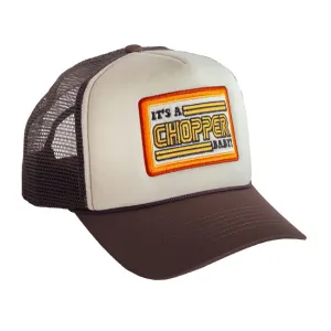 13 1/2 IT'S A CHOPPER BABY TRUCKER CAP BEIGE