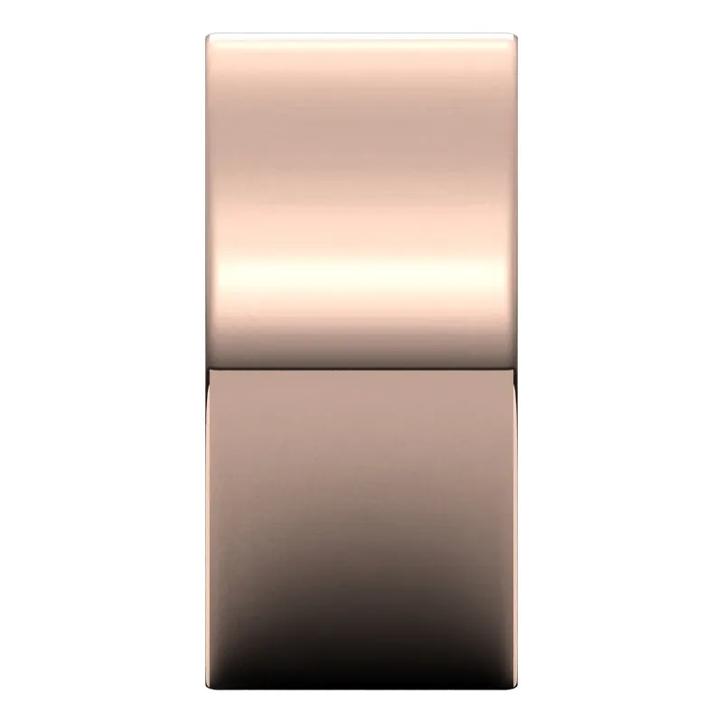 14K Rose Gold 10 mm flat comfort fit Wedding Band