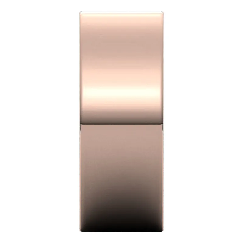 14K Rose Gold 8 mm flat comfort fit Wedding Band