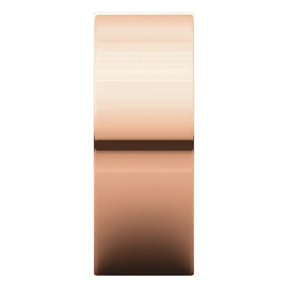 14k Rose Gold 8mm Flat Comfort Fit Band, Size 7.5