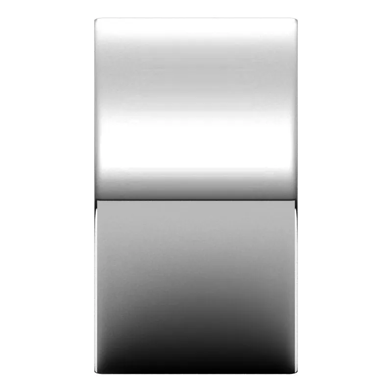 14K White Gold 12 mm flat comfort fit Wedding Band