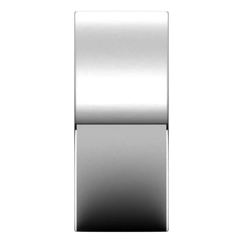 14K White Gold 9 mm flat comfort fit Wedding Band