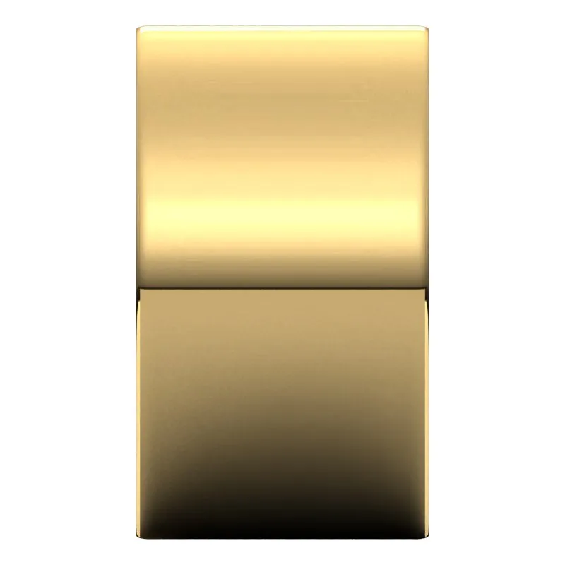 14K Yellow Gold 12 mm flat comfort fit Wedding Band