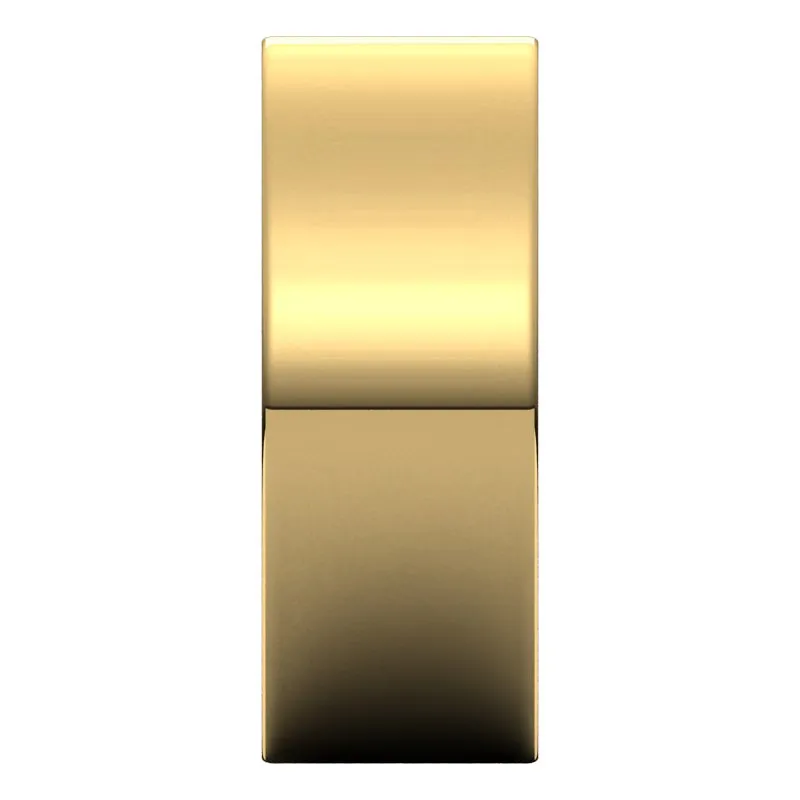 14K Yellow Gold 8 mm flat comfort fit Wedding Band