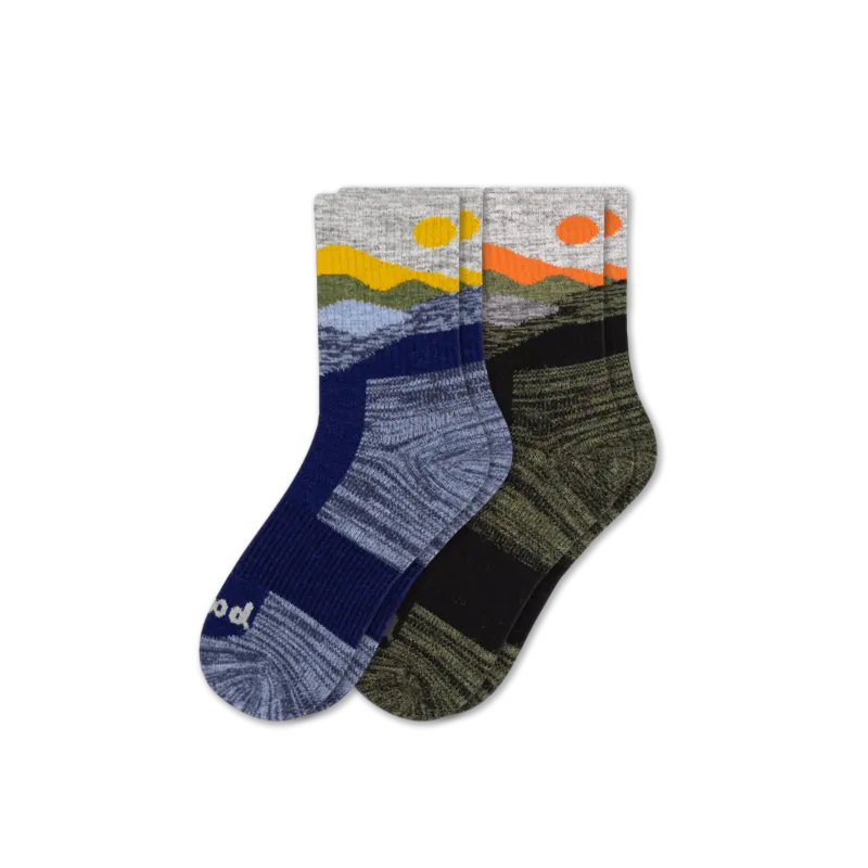 2 Pack - Men's Hiking Crew Pacas Socks