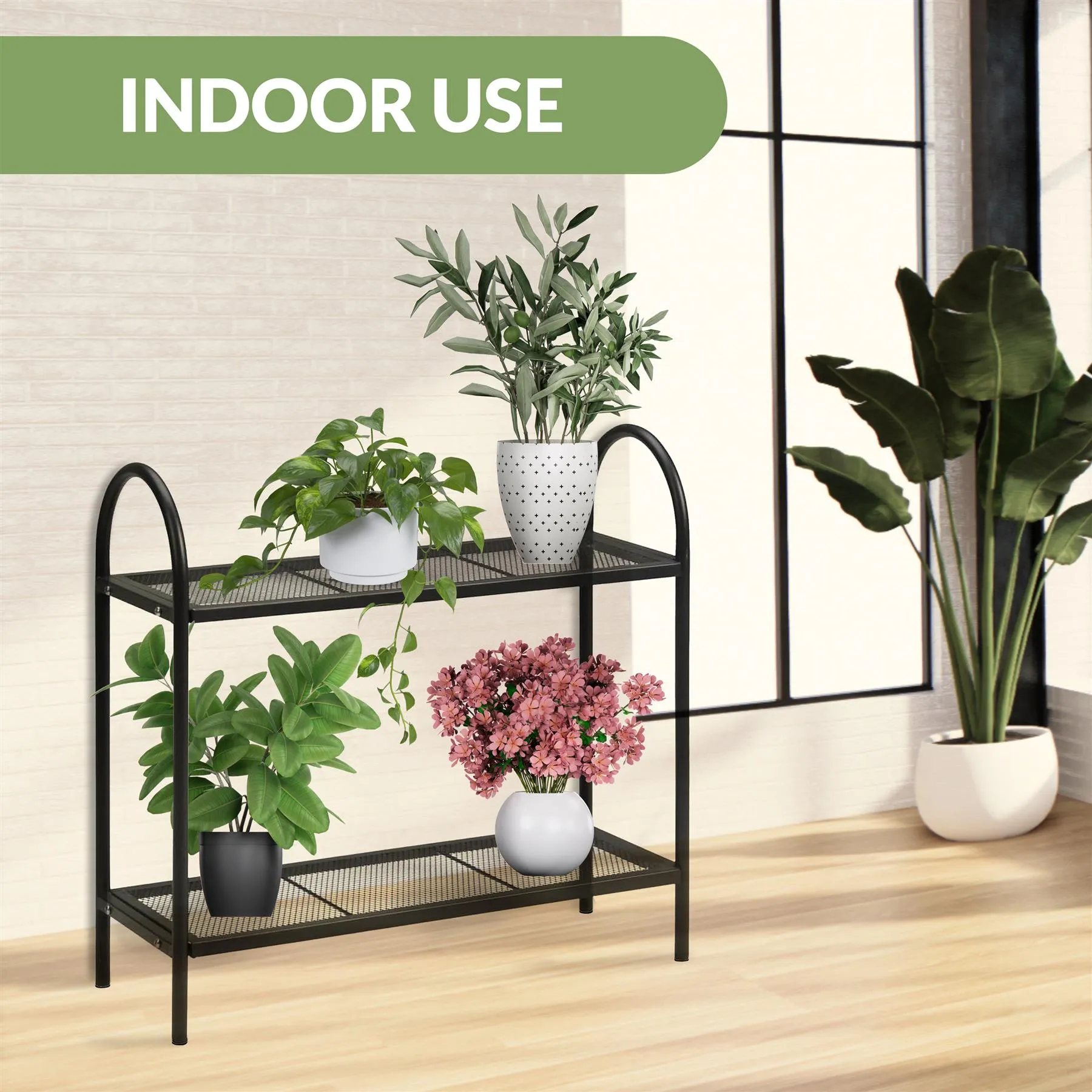 2 Tier Metal Plant Stand