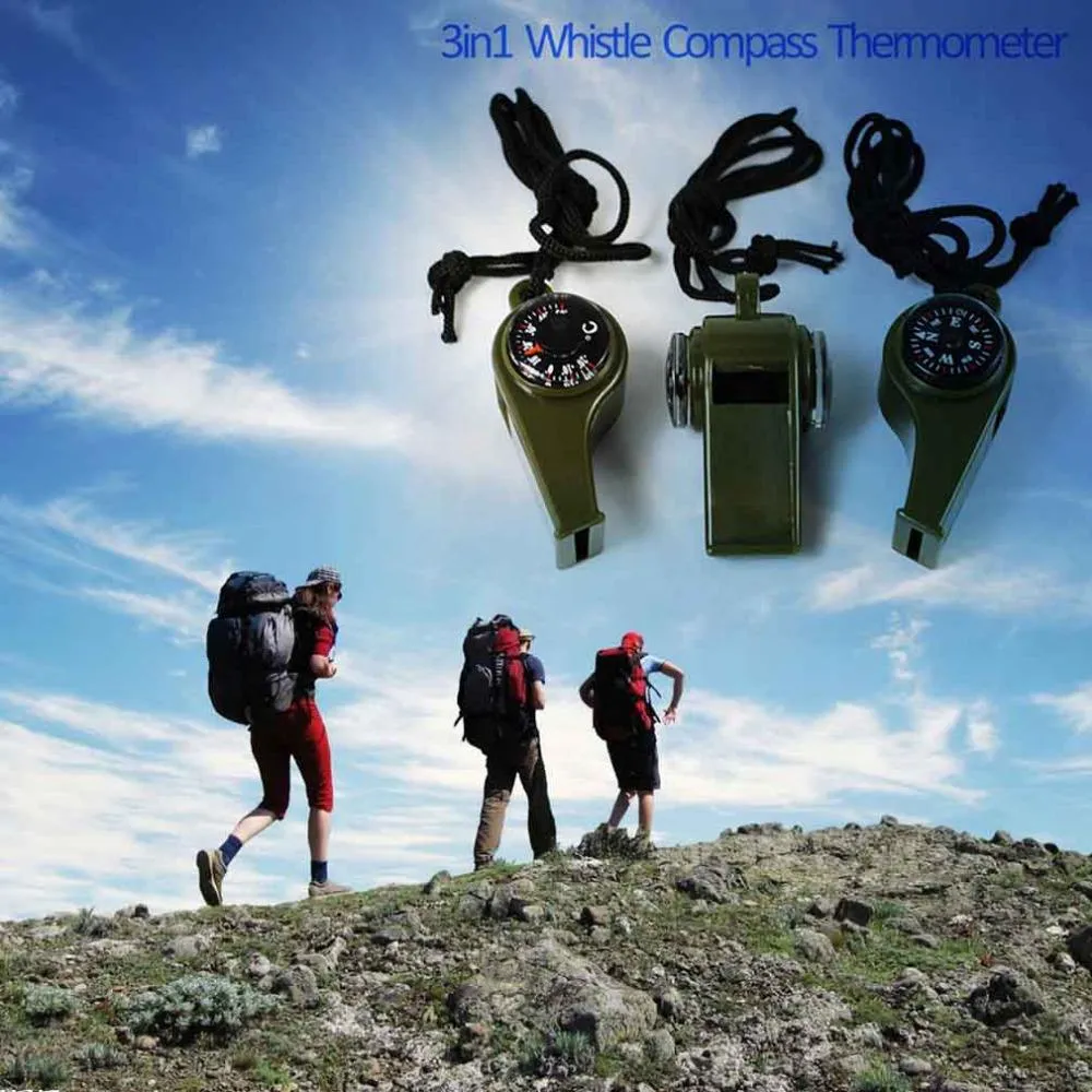 3 in1 Survival Camping Whistle