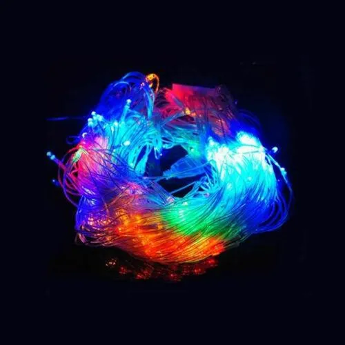 320LED Fairy Lights Net Mesh Curtain Cool White