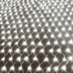 320LED Fairy Lights Net Mesh Curtain Cool White