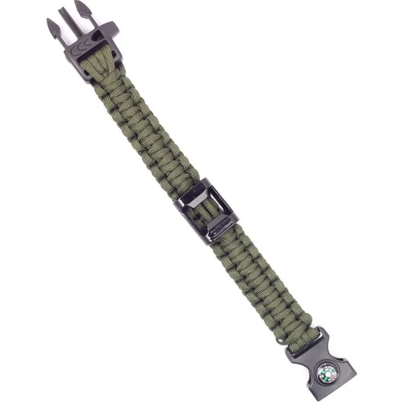 4 in 1 Unisex Survival Wristband Bracelet Paracord