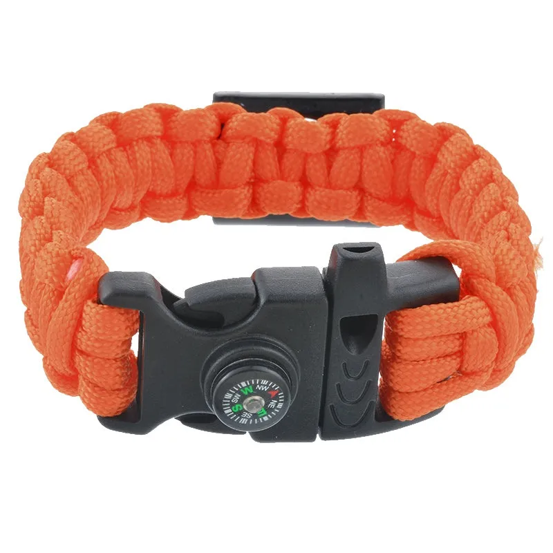 4 in 1 Unisex Survival Wristband Bracelet Paracord