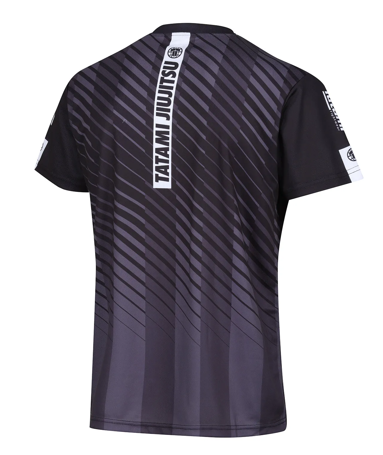 Abstract Mesh Grapple T-Shirt - Black & Grey