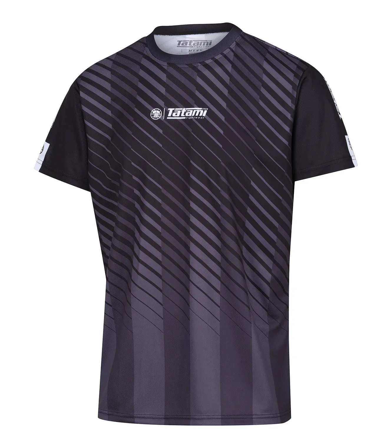 Abstract Mesh Grapple T-Shirt - Black & Grey