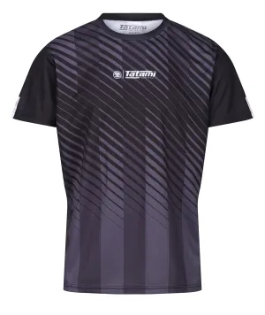 Abstract Mesh Grapple T-Shirt - Black & Grey
