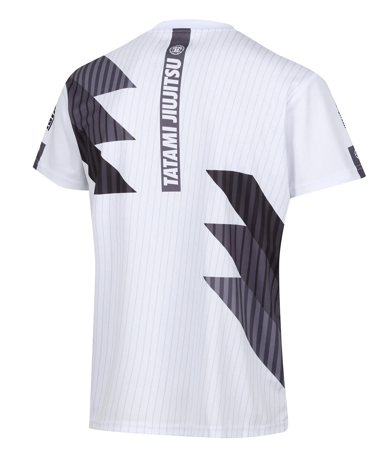 Abstract Mesh Grapple T-Shirt - White & Grey
