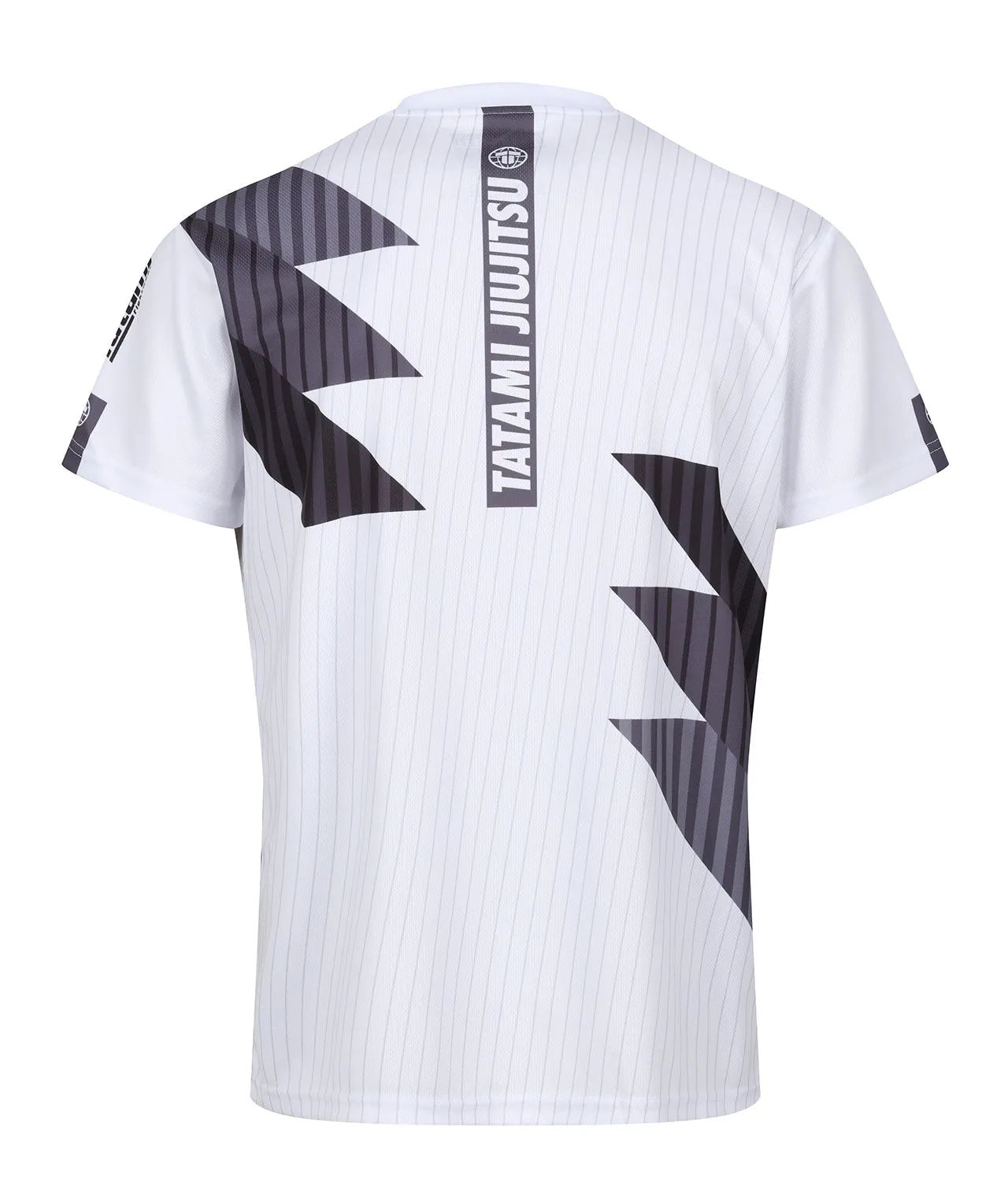 Abstract Mesh Grapple T-Shirt - White & Grey
