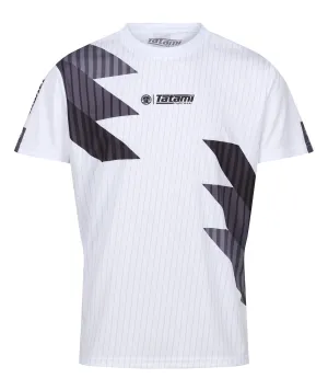 Abstract Mesh Grapple T-Shirt - White & Grey