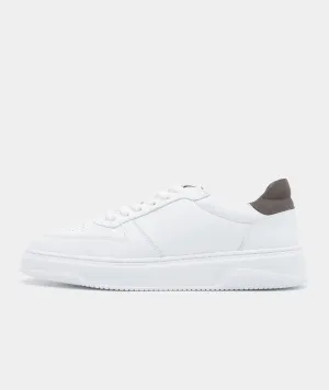 Ace - White/Elephant Leather
