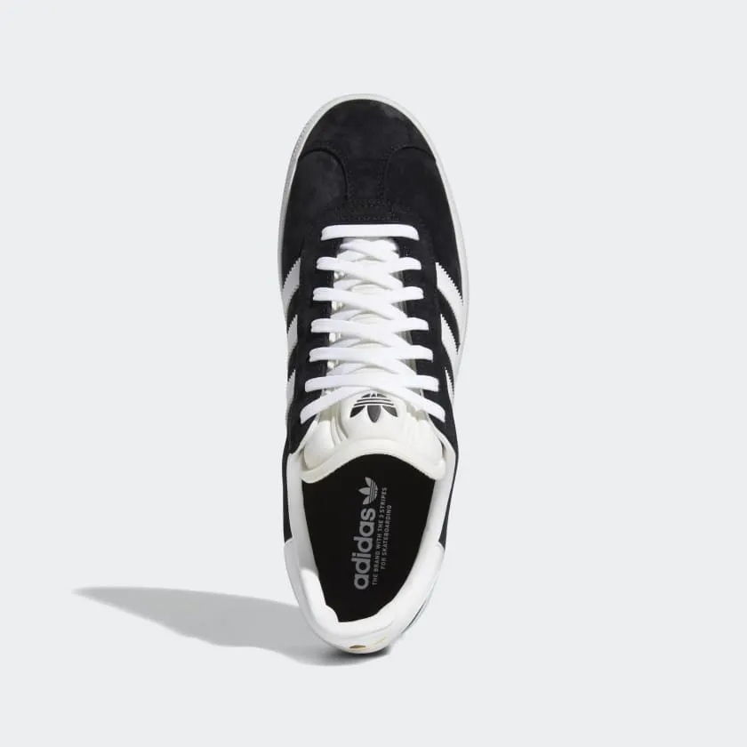 Adidas Gazelle ADV Shoes - Mens Black/White/Gold