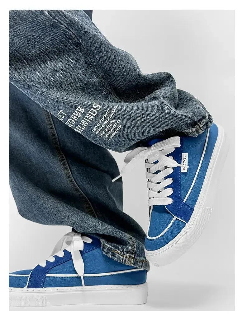 ADVBRIDGE  -  New Canvas Shoes for Men, Trendy Shoes for Men, Casual Men's Shoes for Students, Korean Version, Lace Up Low Top Board Shoes For