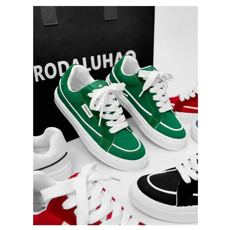 ADVBRIDGE  -  New Canvas Shoes for Men, Trendy Shoes for Men, Casual Men's Shoes for Students, Korean Version, Lace Up Low Top Board Shoes For