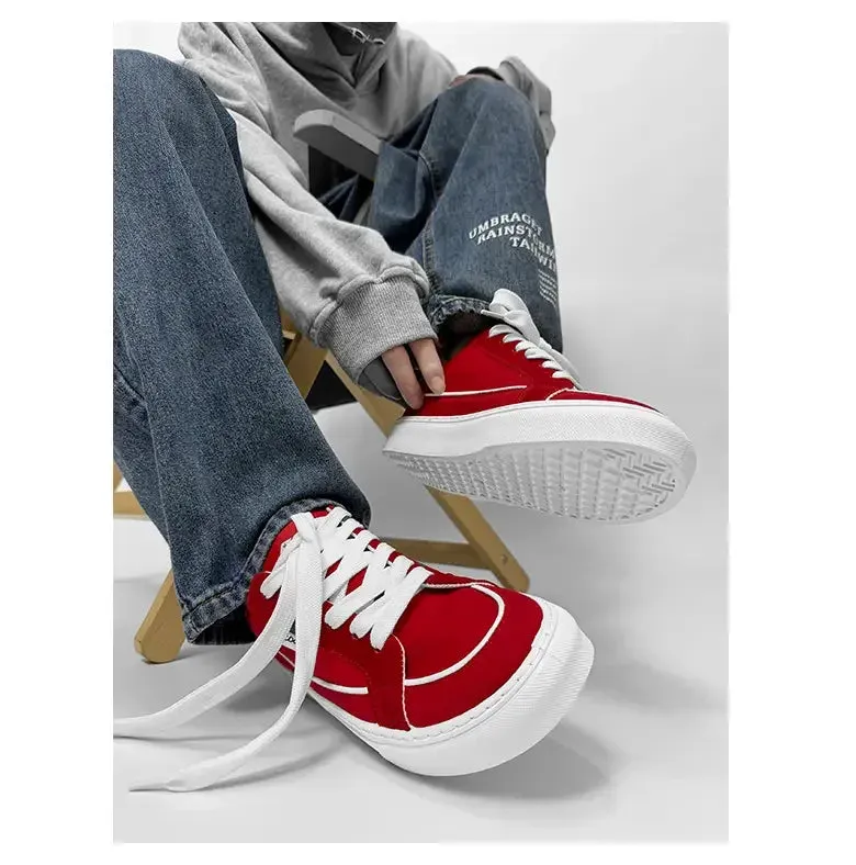 ADVBRIDGE  -  New Canvas Shoes for Men, Trendy Shoes for Men, Casual Men's Shoes for Students, Korean Version, Lace Up Low Top Board Shoes For