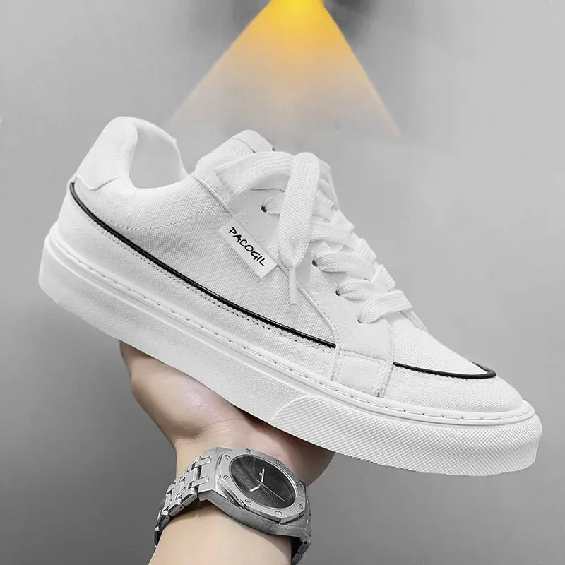 ADVBRIDGE  -  New Canvas Shoes for Men, Trendy Shoes for Men, Casual Men's Shoes for Students, Korean Version, Lace Up Low Top Board Shoes For