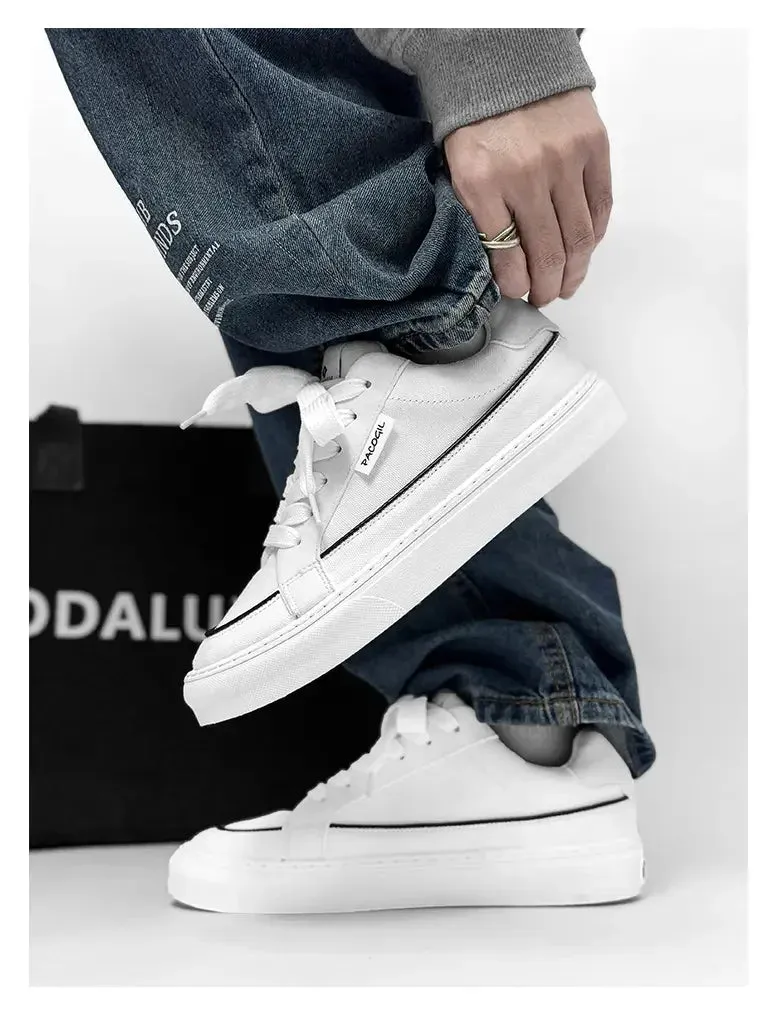 ADVBRIDGE  -  New Canvas Shoes for Men, Trendy Shoes for Men, Casual Men's Shoes for Students, Korean Version, Lace Up Low Top Board Shoes For