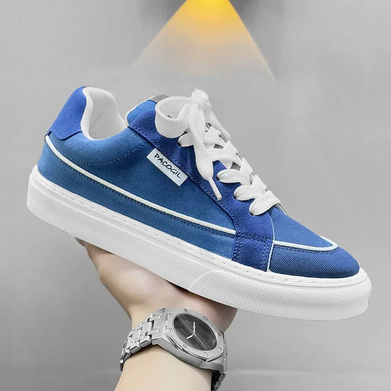 ADVBRIDGE  -  New Canvas Shoes for Men, Trendy Shoes for Men, Casual Men's Shoes for Students, Korean Version, Lace Up Low Top Board Shoes For