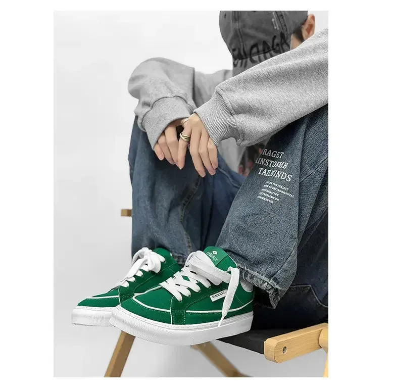 ADVBRIDGE  -  New Canvas Shoes for Men, Trendy Shoes for Men, Casual Men's Shoes for Students, Korean Version, Lace Up Low Top Board Shoes For