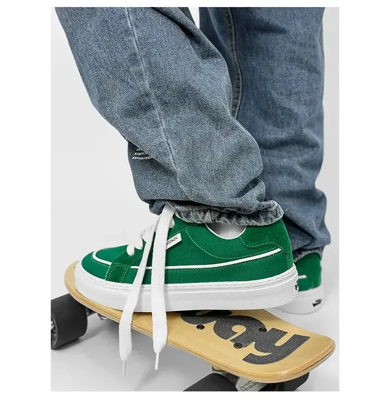 ADVBRIDGE  -  New Canvas Shoes for Men, Trendy Shoes for Men, Casual Men's Shoes for Students, Korean Version, Lace Up Low Top Board Shoes For