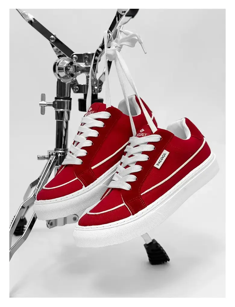 ADVBRIDGE  -  New Canvas Shoes for Men, Trendy Shoes for Men, Casual Men's Shoes for Students, Korean Version, Lace Up Low Top Board Shoes For