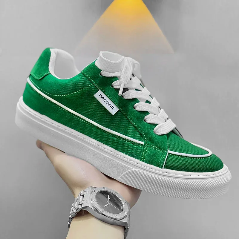 ADVBRIDGE  -  New Canvas Shoes for Men, Trendy Shoes for Men, Casual Men's Shoes for Students, Korean Version, Lace Up Low Top Board Shoes For