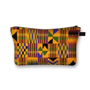 African Print Cosmetic Bag Ladies Makeup Bags Fashion Girls Cosmetic Case Portable Lipstick Storage Bags for Travel