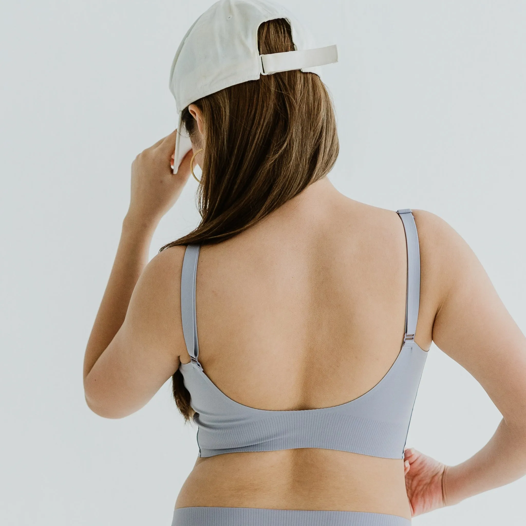 AIR-LEISURE Midi U-Back Seamless Bra in Lavender