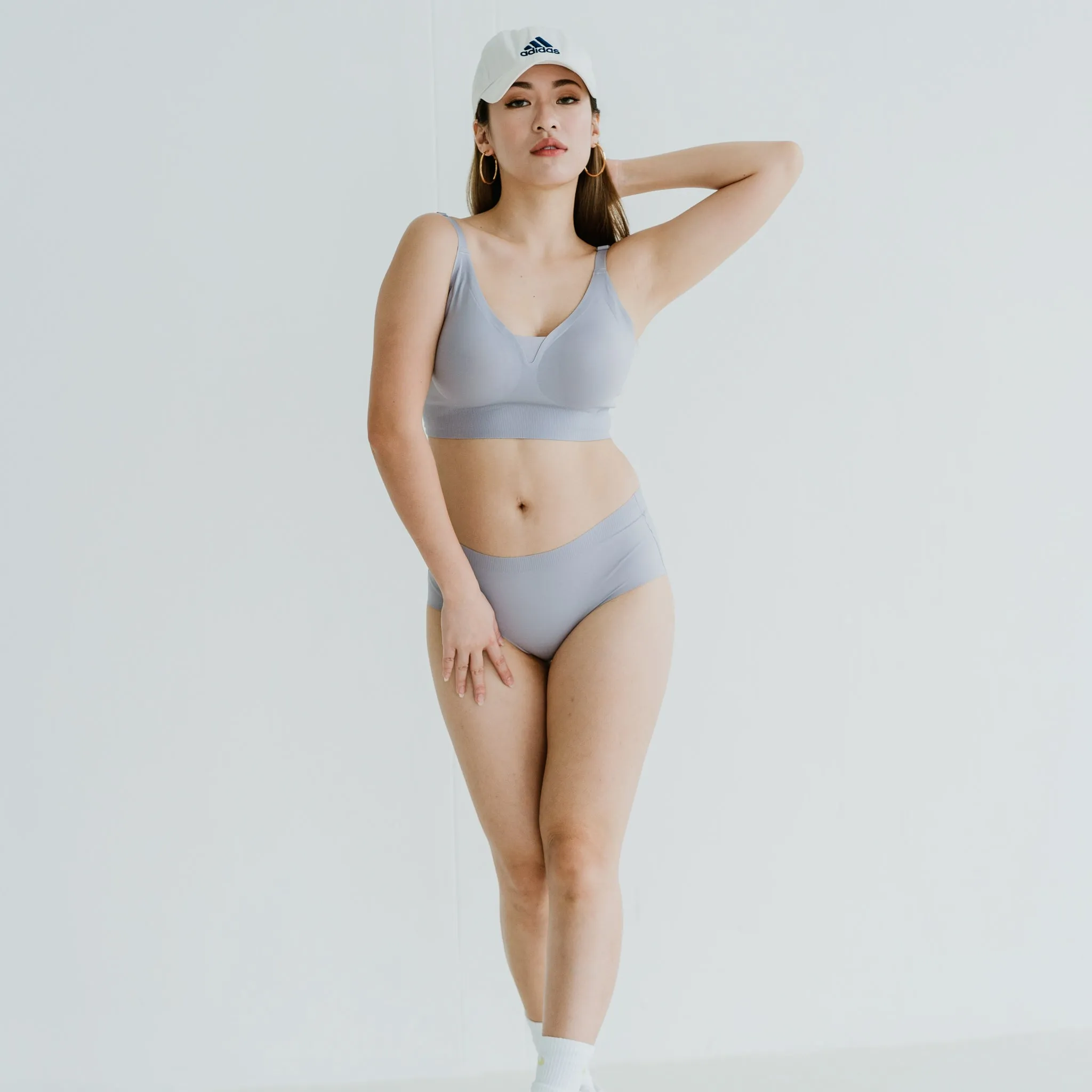 AIR-LEISURE Midi U-Back Seamless Bra in Lavender