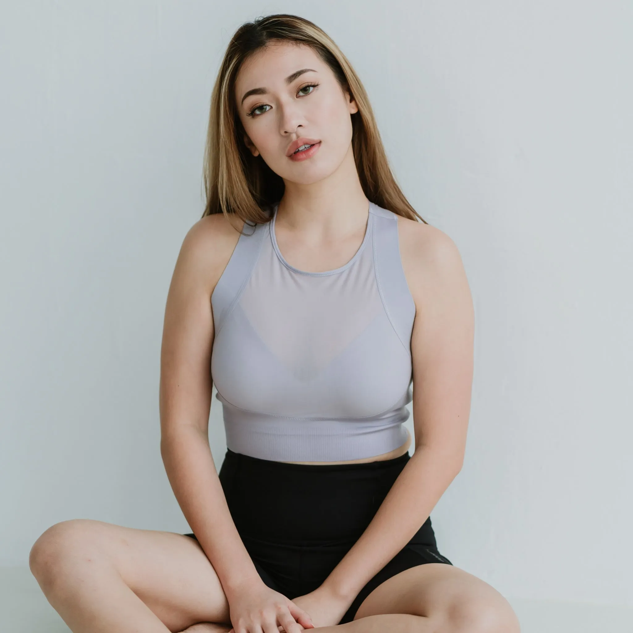 AIR-LEISURE Sexy Bra Top in Lavender