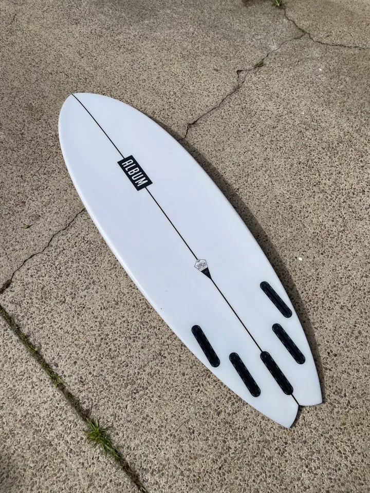 ALBUM INSANITY 5'10" CLEAR PU SURFBOARD