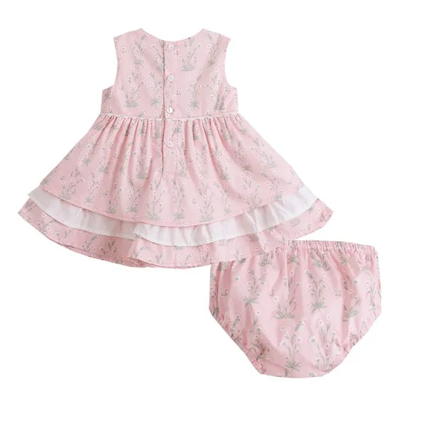'Alex' Baby Girl's Dress Set in Pink Floral