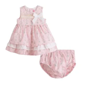 'Alex' Baby Girl's Dress Set in Pink Floral