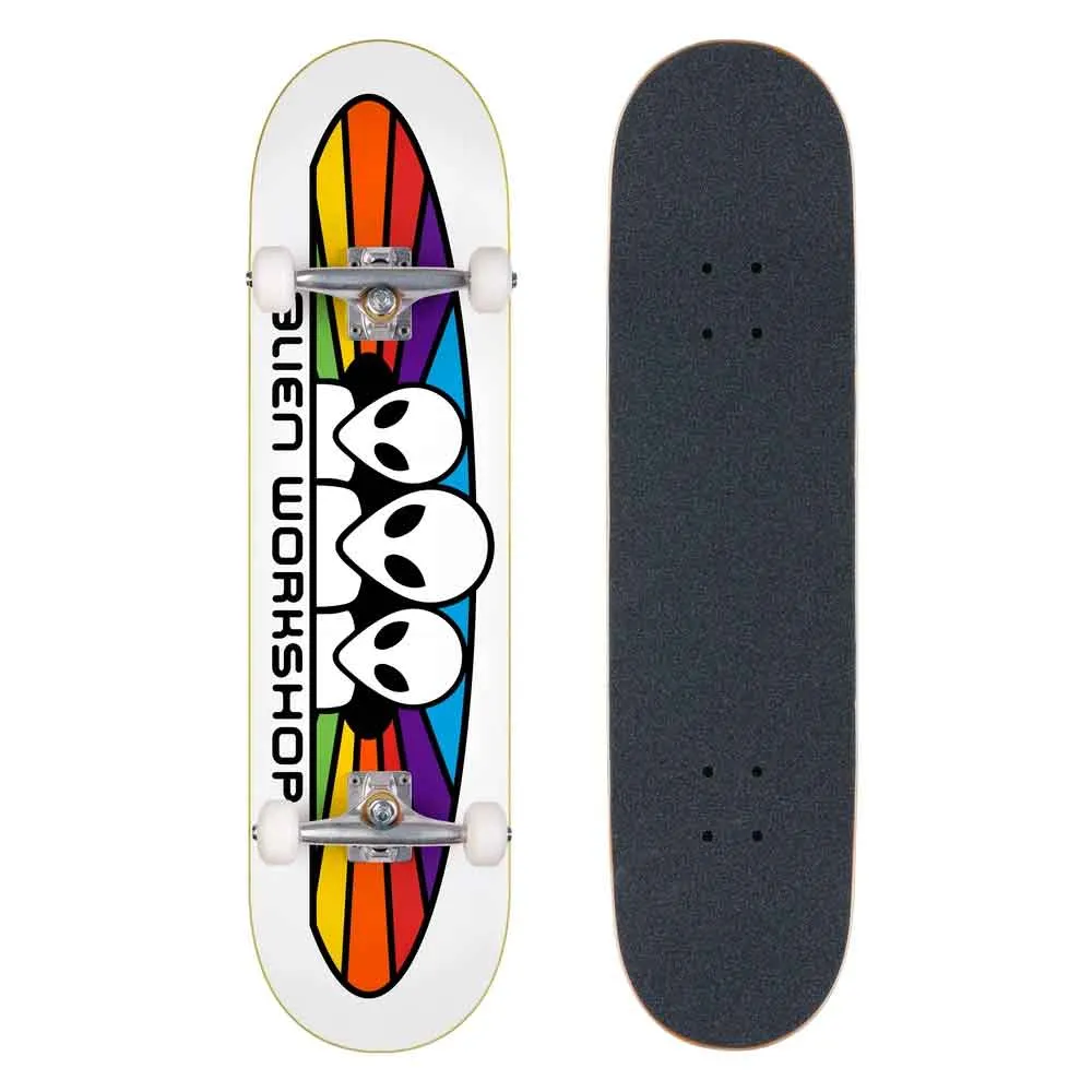 Alien Workshop 8" White Spectrum Complete Skateboard