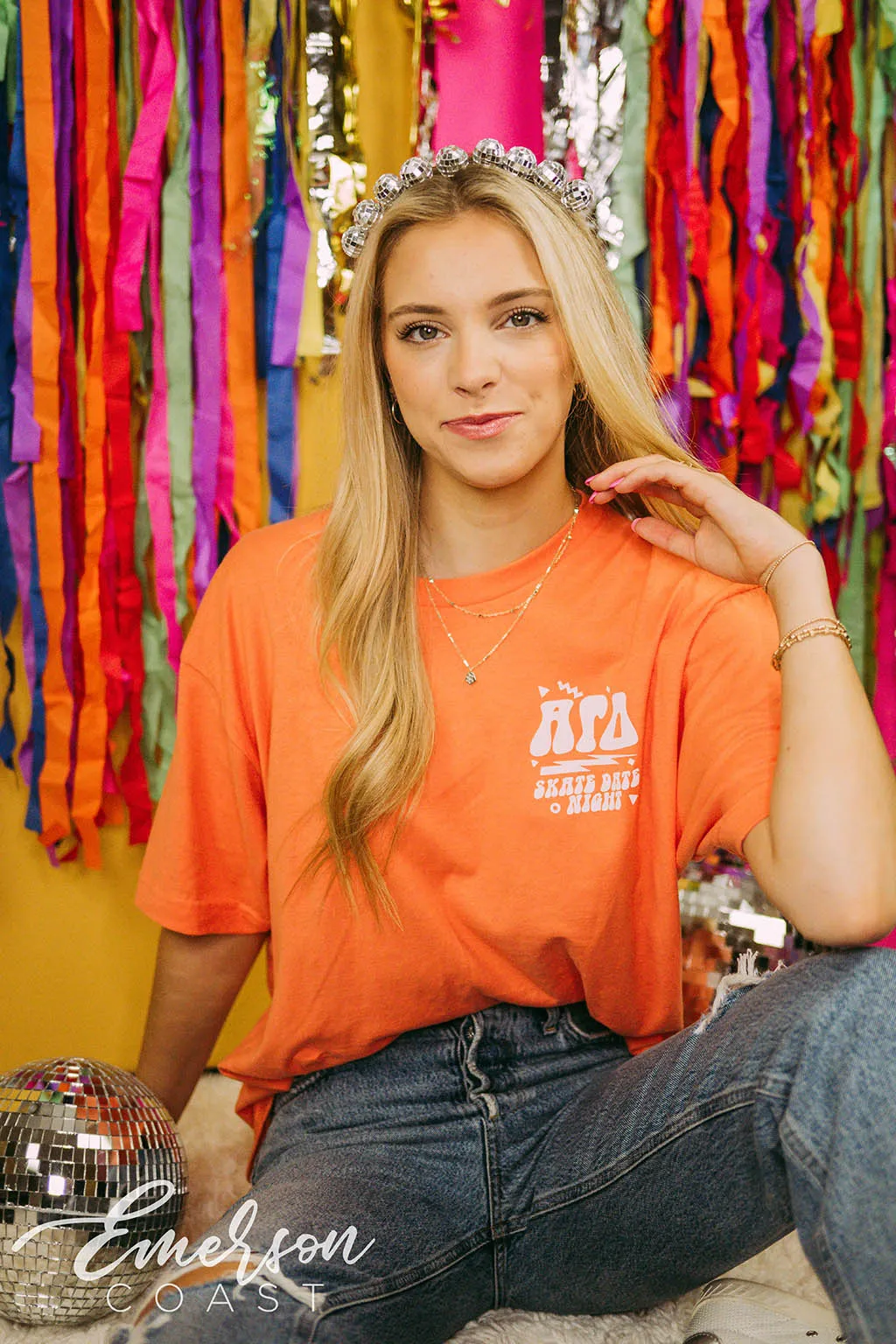 Alpha Gamma Delta Skate Date Party Tee