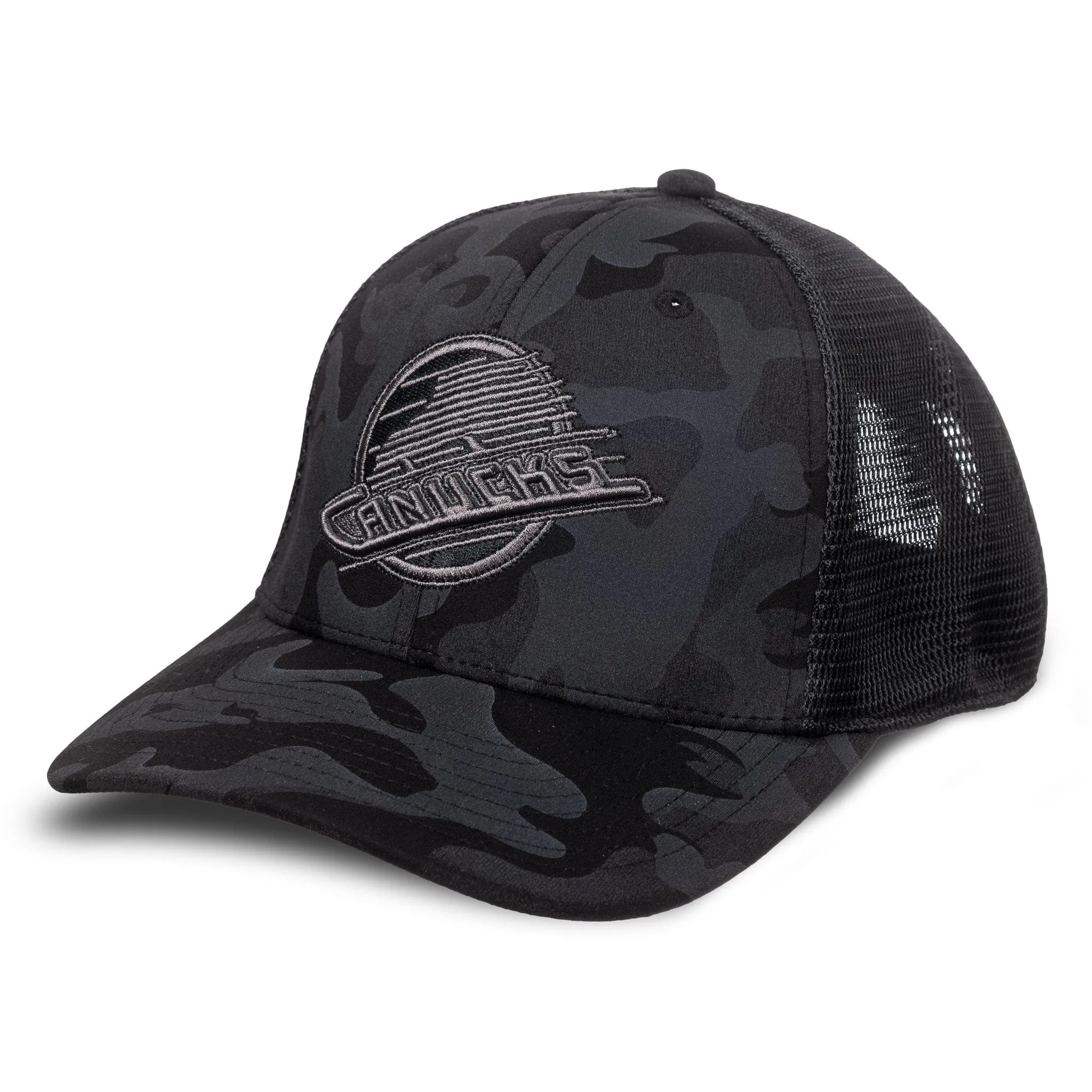 American Needle NHL Vintage Camo Trucker Tonal - Vancouver Canucks Retro Skate